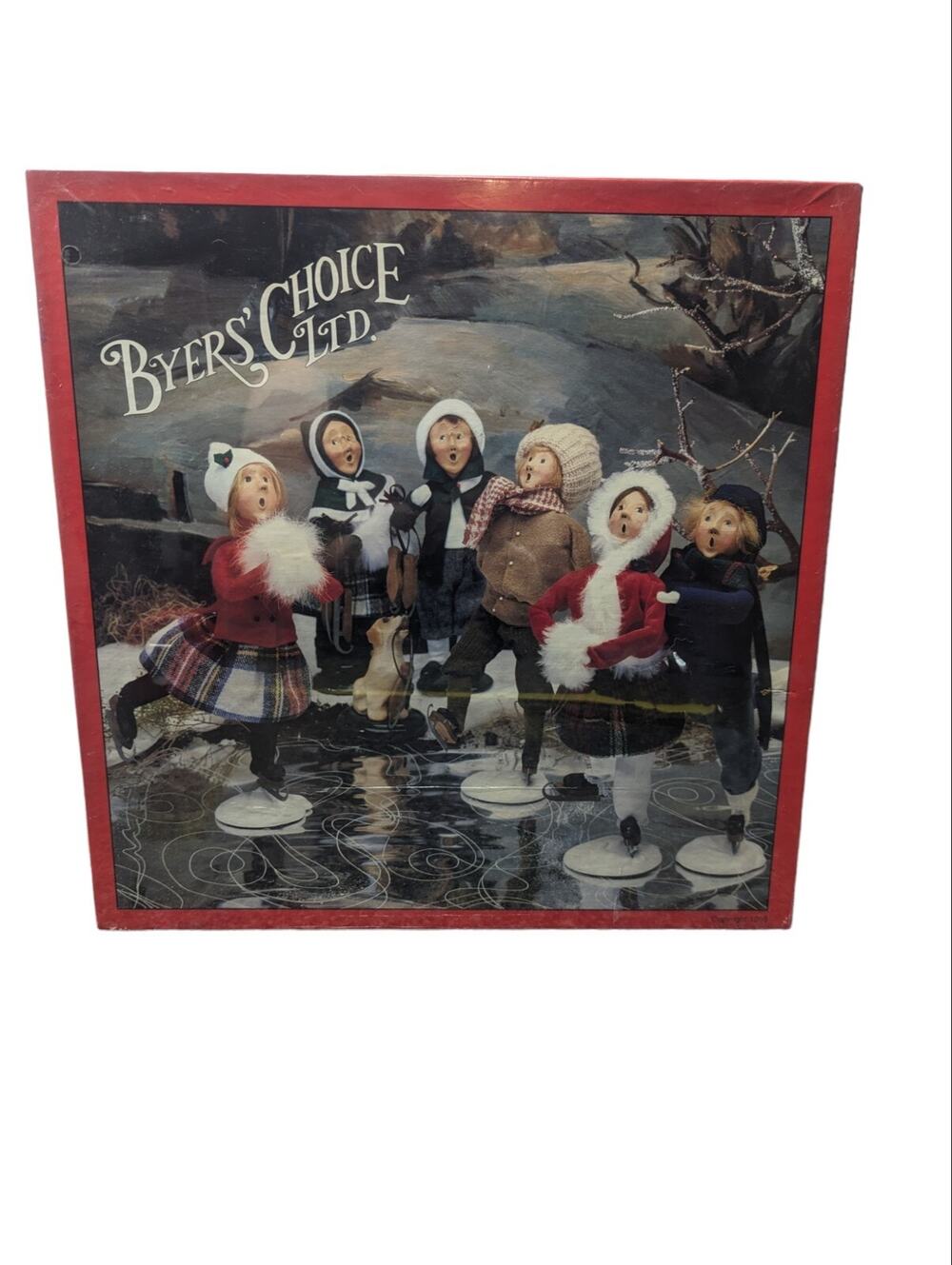 Byers Choice Ltd. 1995 Skating Figures Puzzle 500 pc Christmas Holiday New